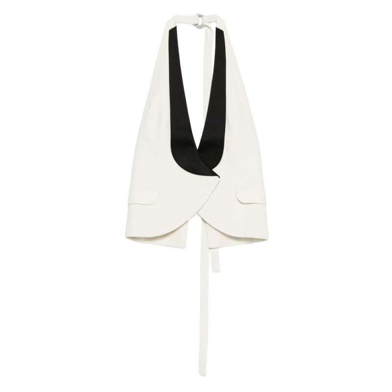 Christopher Esber Halterneck Contrast-panel Vest