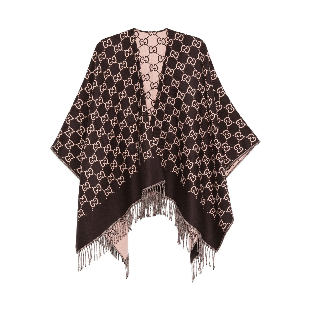Gucci GG-pattern Fringe Cape