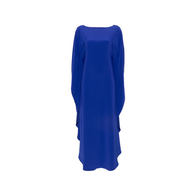 Gianluca Capannolo Iris Cape-style Slit-sleeve Maxi Dress