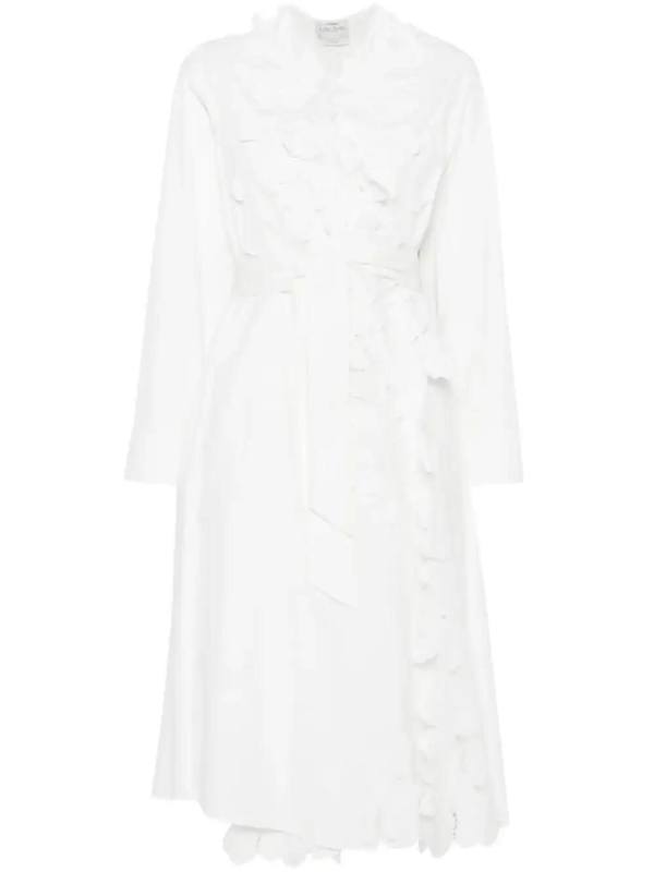 embroidered midi dress