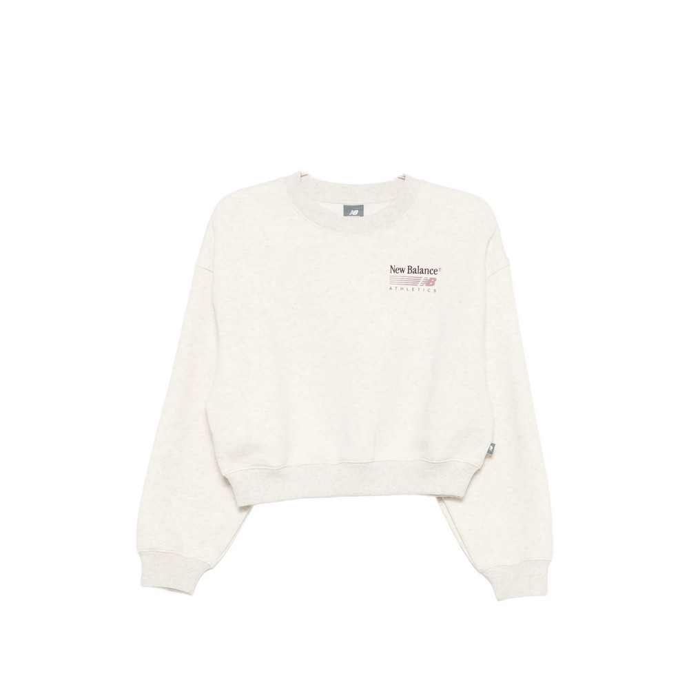 New Balance Logo-print Cropped Sweater
