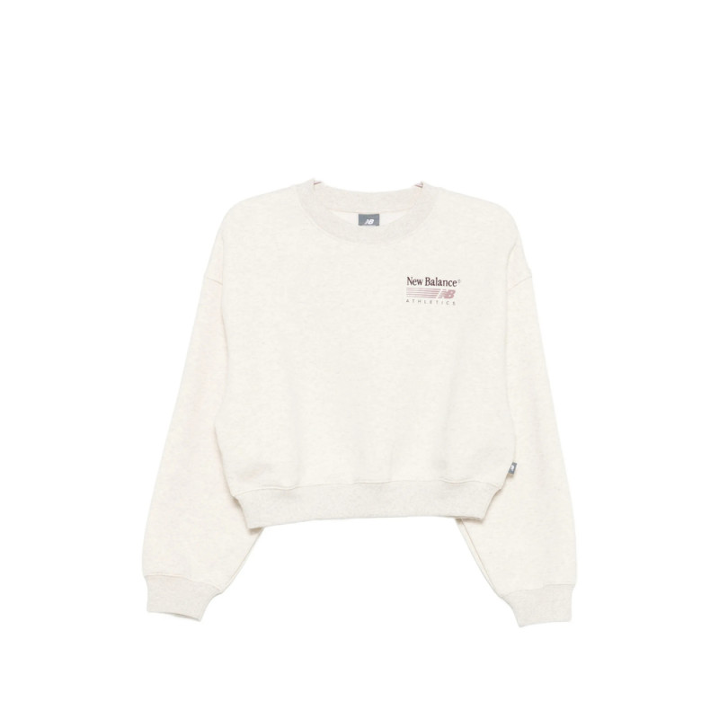 New Balance Logo-print Cropped Sweater