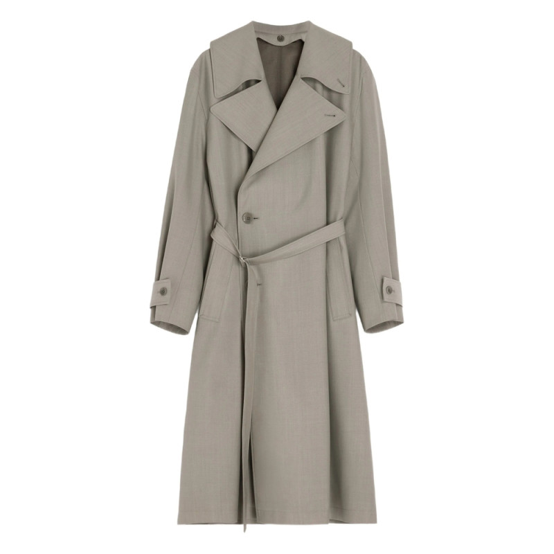 Lemaire Double-breasted Belted Trench Coat