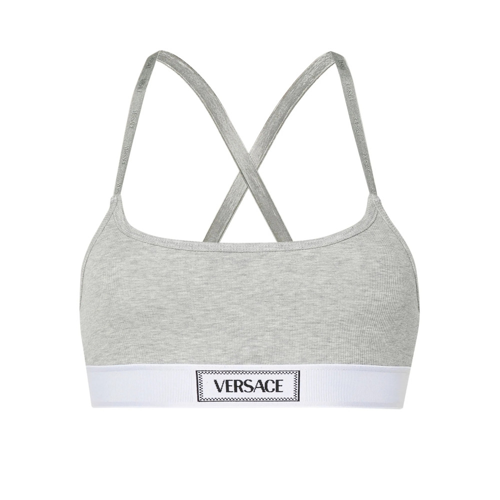 Versace Underwear Logo-jacquard Bra