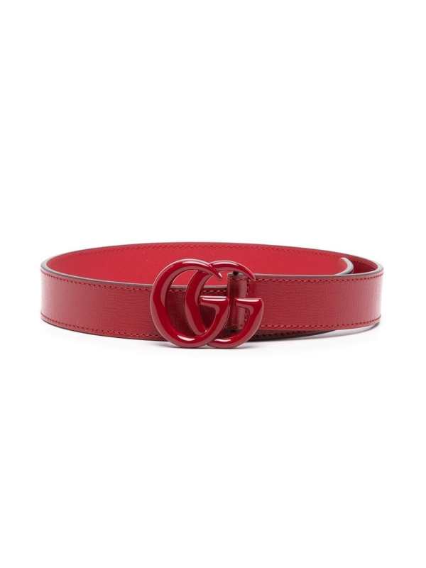 Double G leather belt