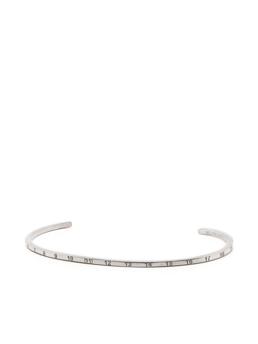 Numerical engraved cuff bracelet
