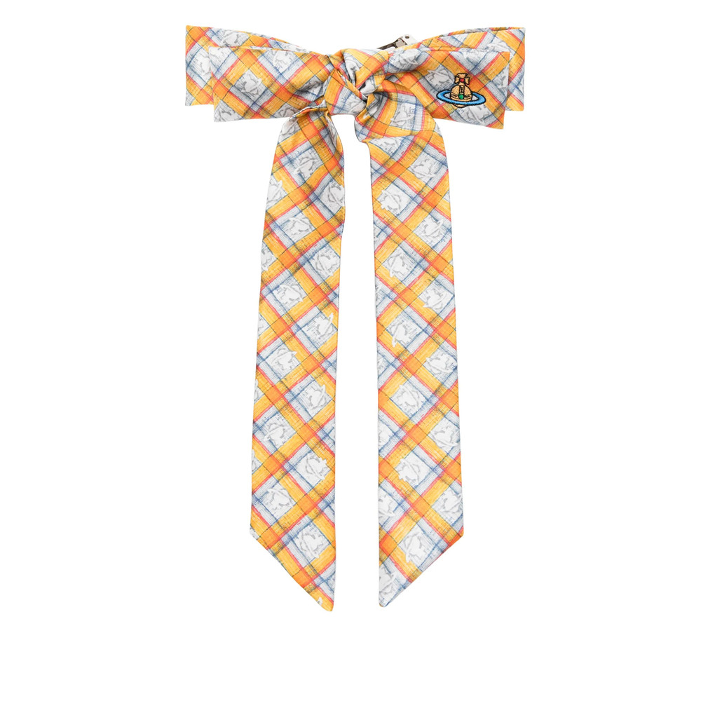 Vivienne Westwood Check Orb Hair Clip