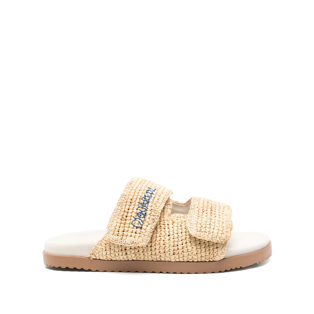 Dsquared2 Logo-embroidered Slides