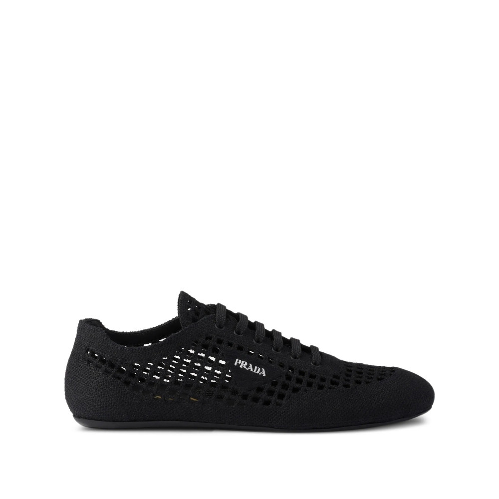 Prada Collapse Crochet Laced Sneakers