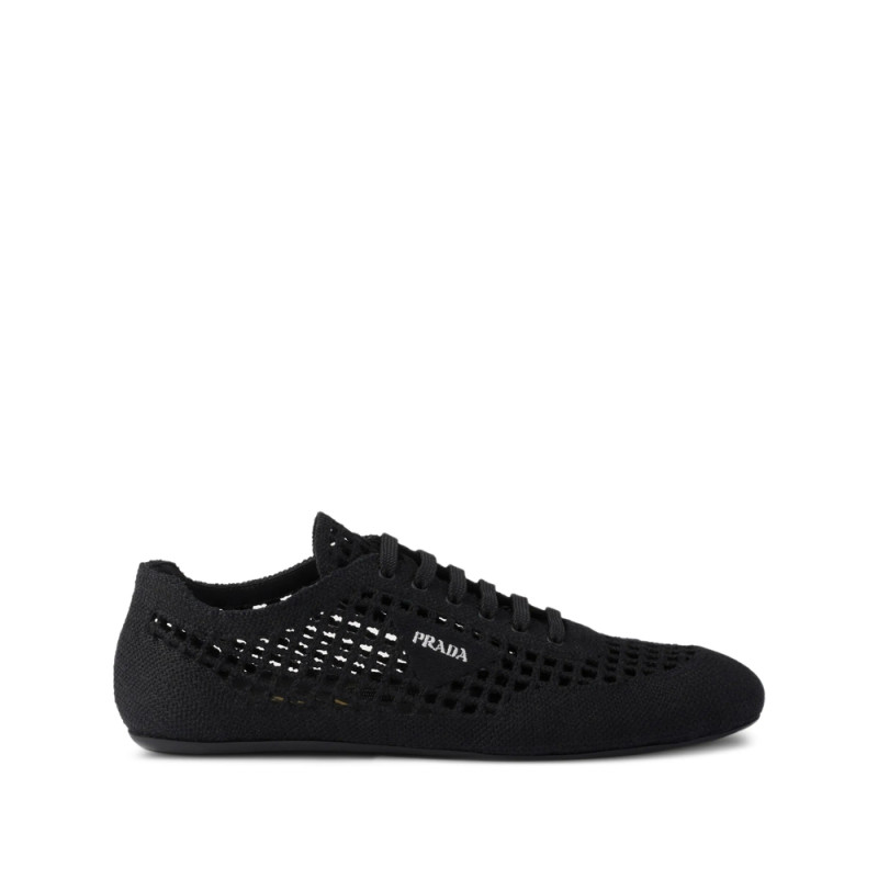 Prada Collapse Crochet Laced Sneakers