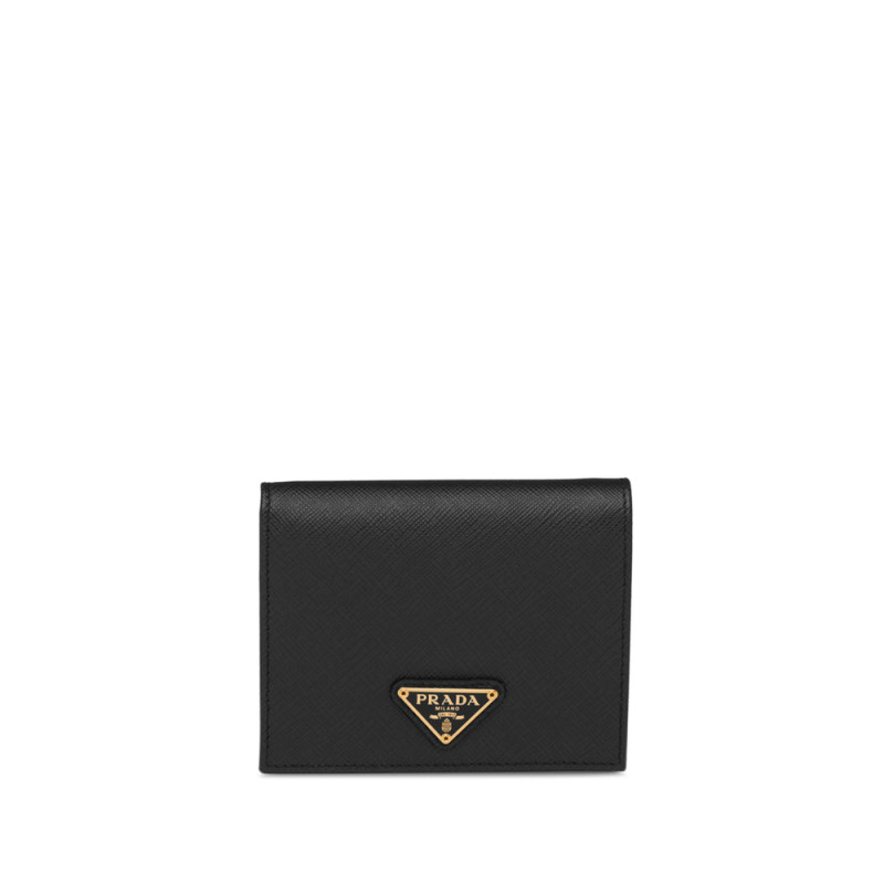 Prada Logo Plaque Wallet