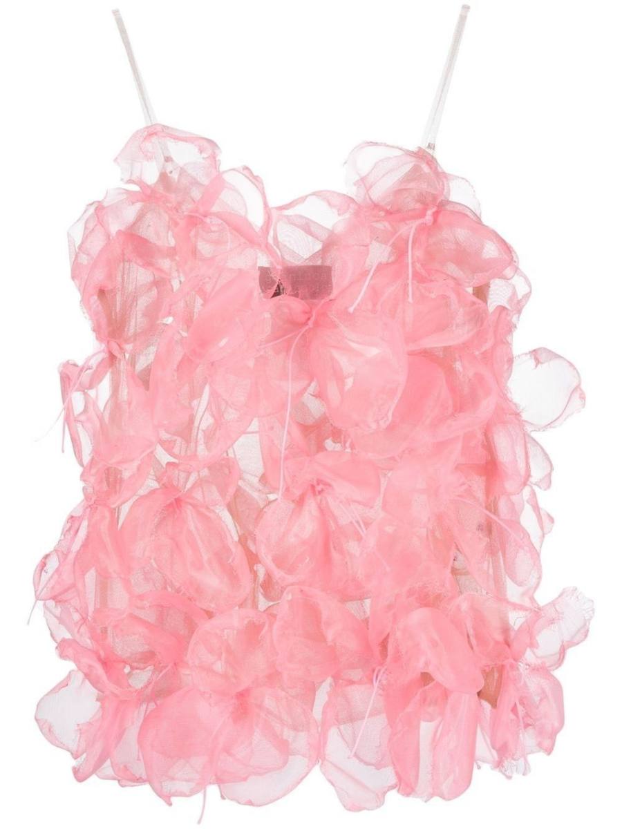 semi-sheer layered top