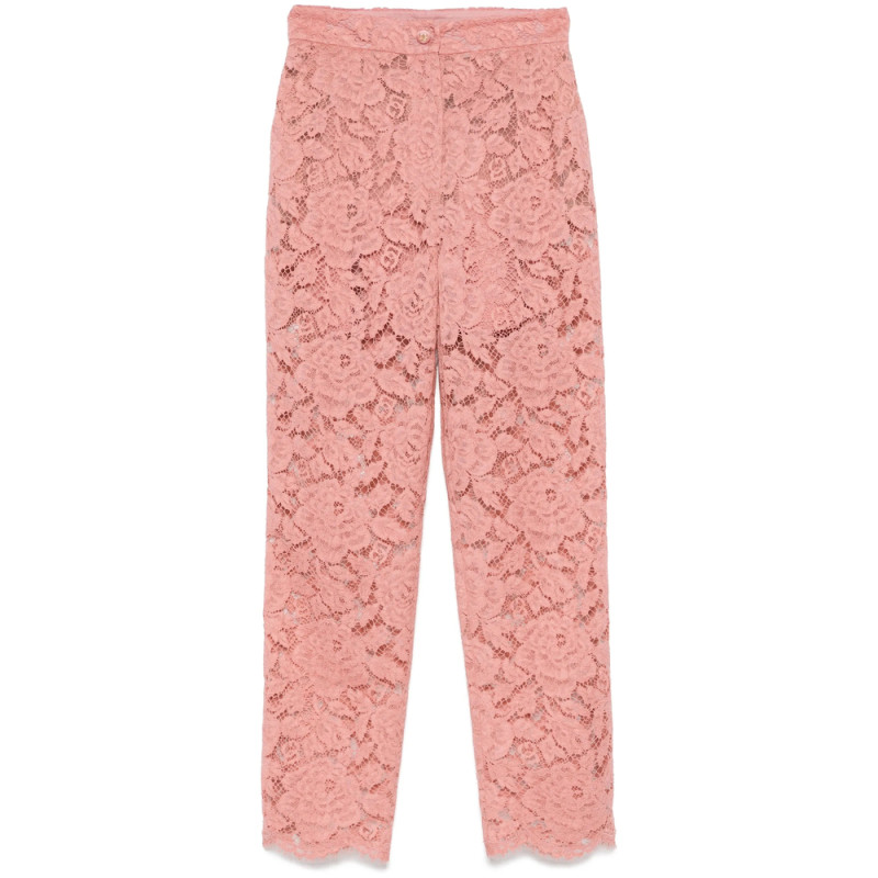 Dolce & Gabbana Floral-lace Trousers