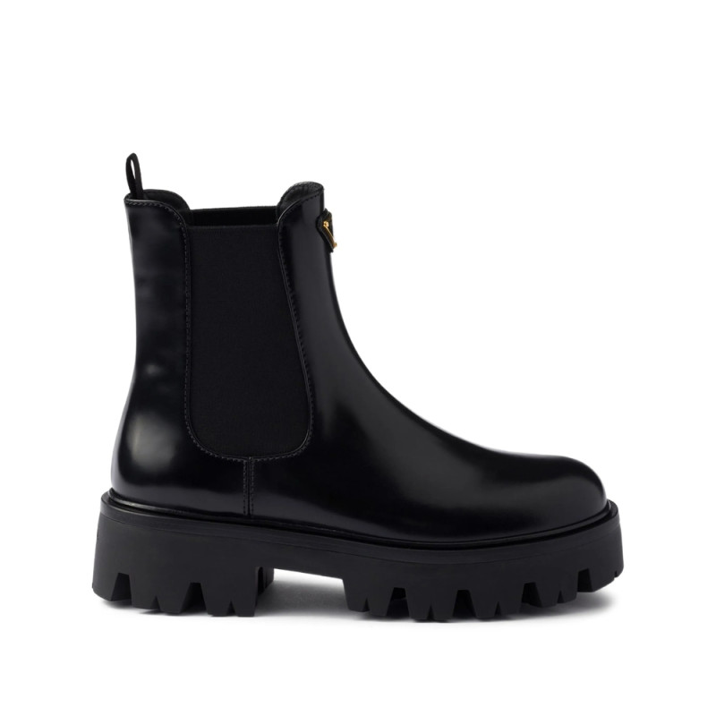 Prada 55mm Triangle-logo Chelsea Boots