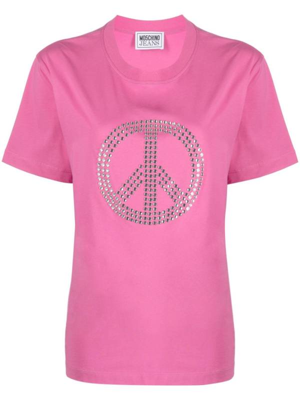 Peace Symbol-studded T-shirt