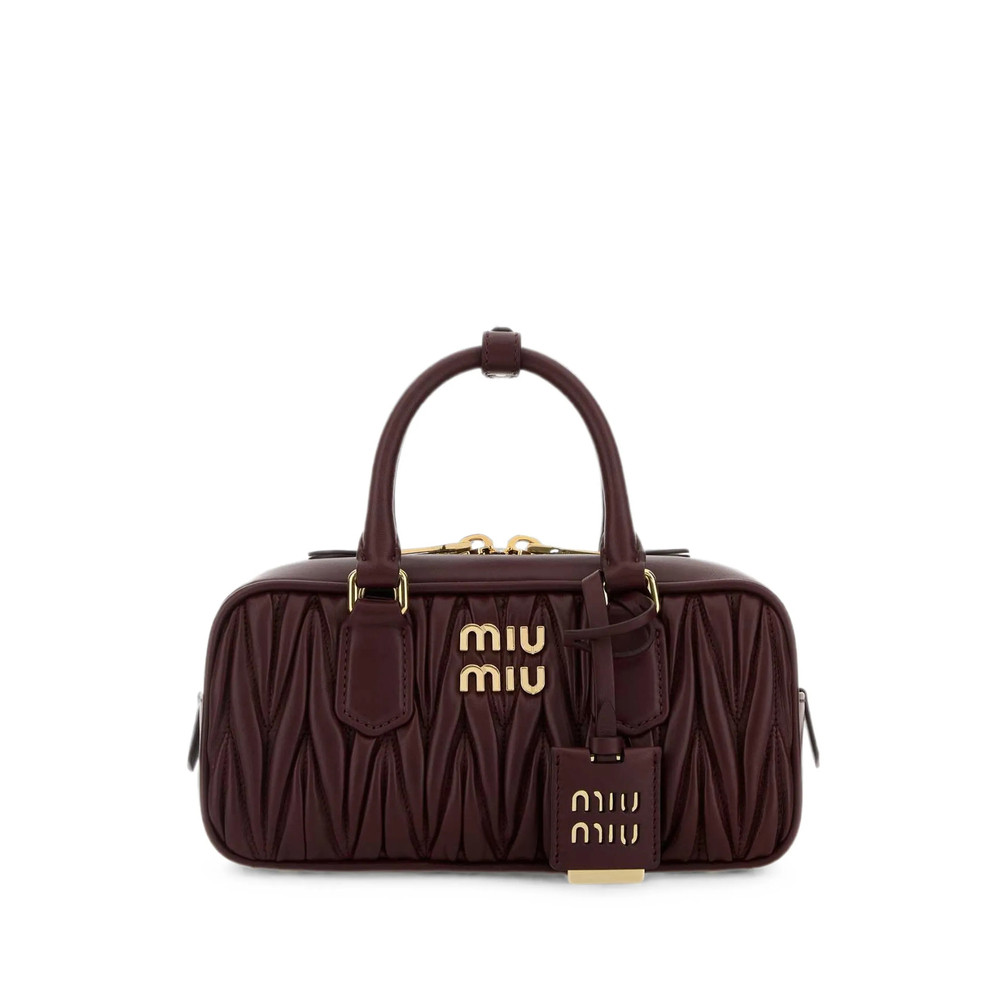 Miu Miu Arcadie Matelassé Leather Tote Bag