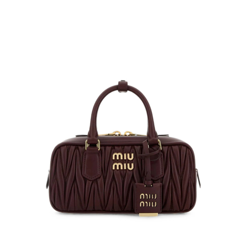 Miu Miu Arcadie Matelassé Leather Tote Bag