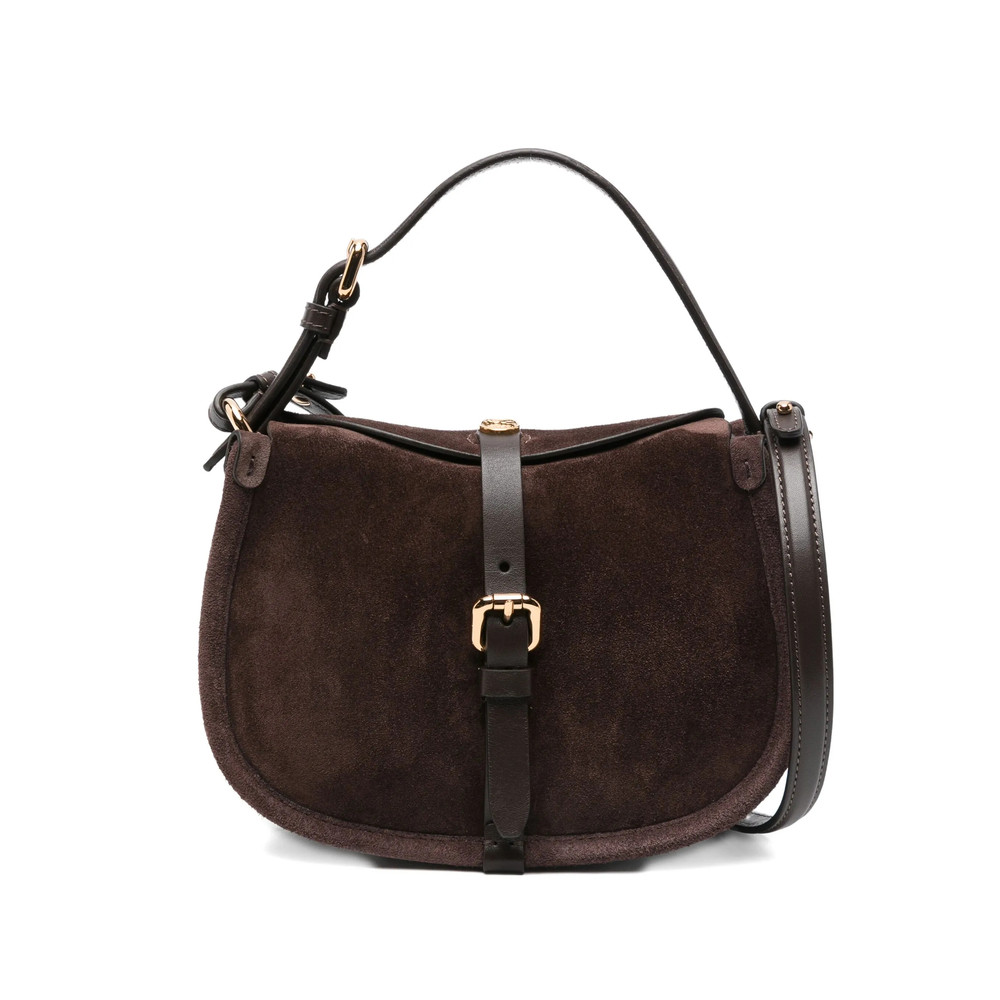 Etro Small Buckle-fastening Suede Shoulder Bag