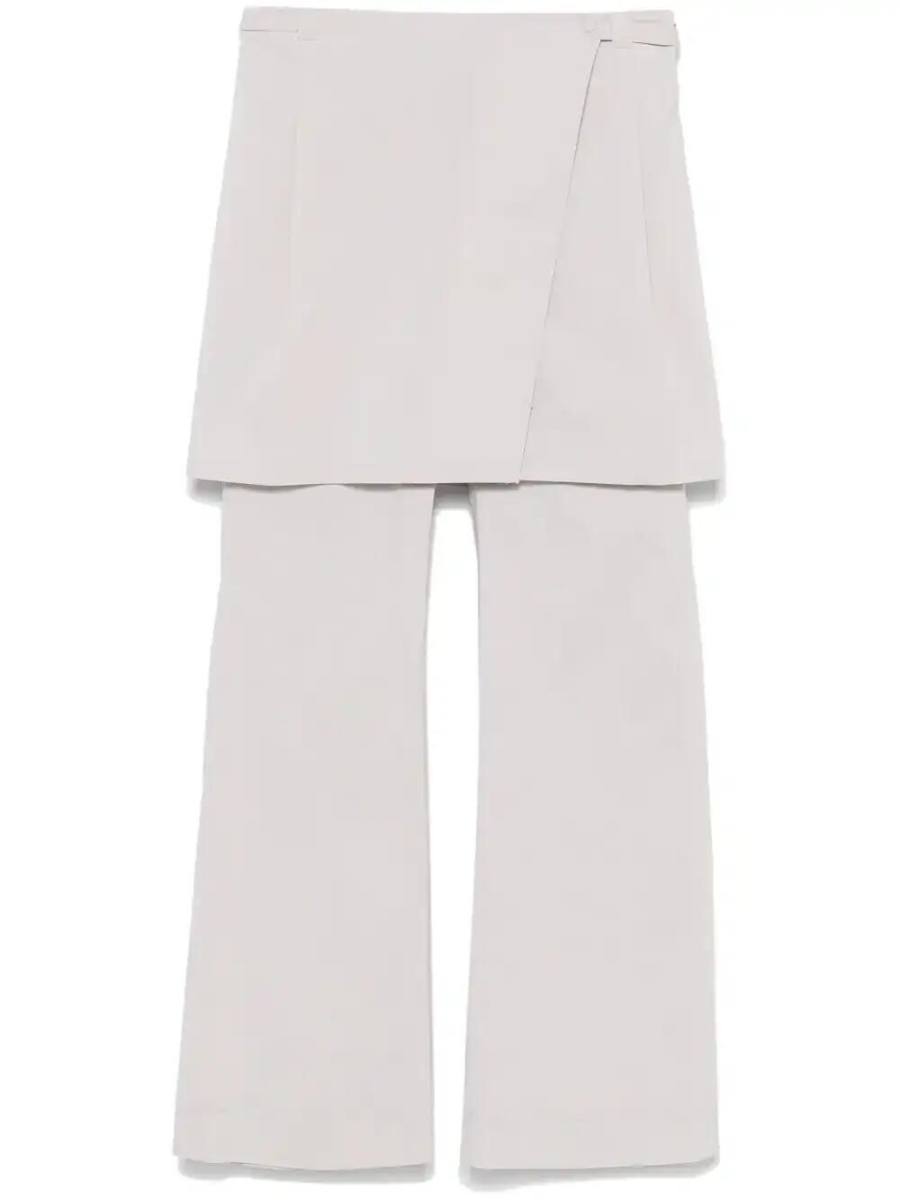 layered wrap trousers