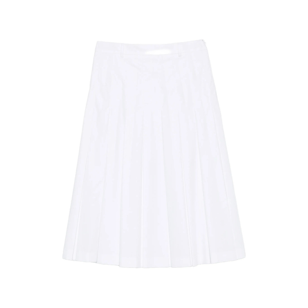 Vivetta Pleated Midi A-line Skirt