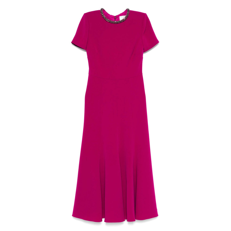 Roland Mouret Collar-embellished Midi Dress