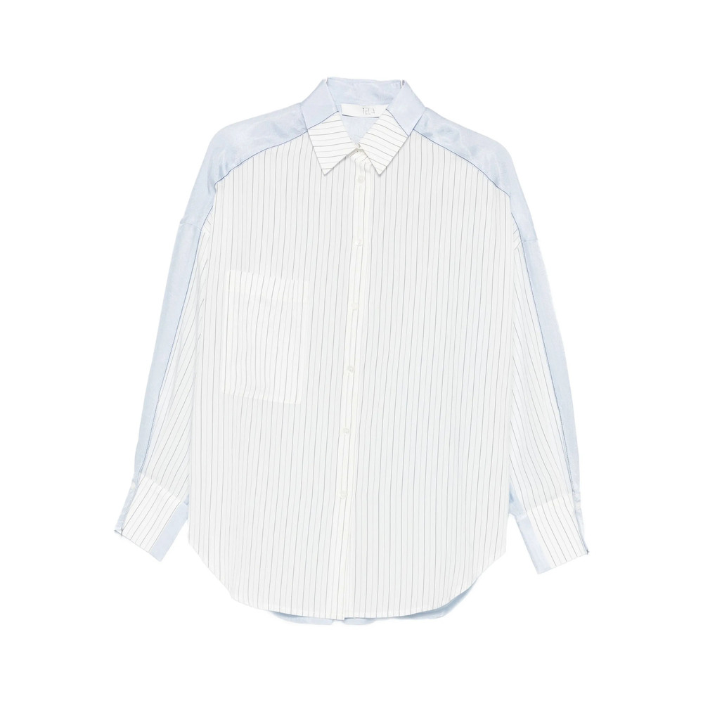 Tela Pinstripe Panelled Shirt