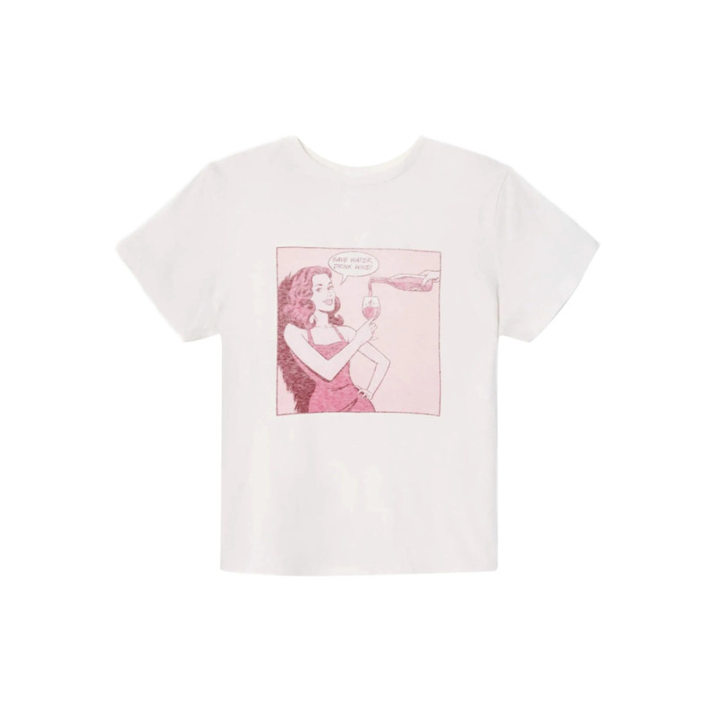 Re/done Classic "Drink Wine" T-shirt