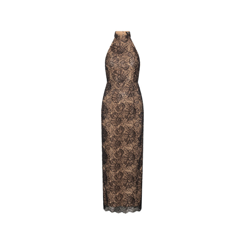 Rotate Lace Halterneck Maxi Dress