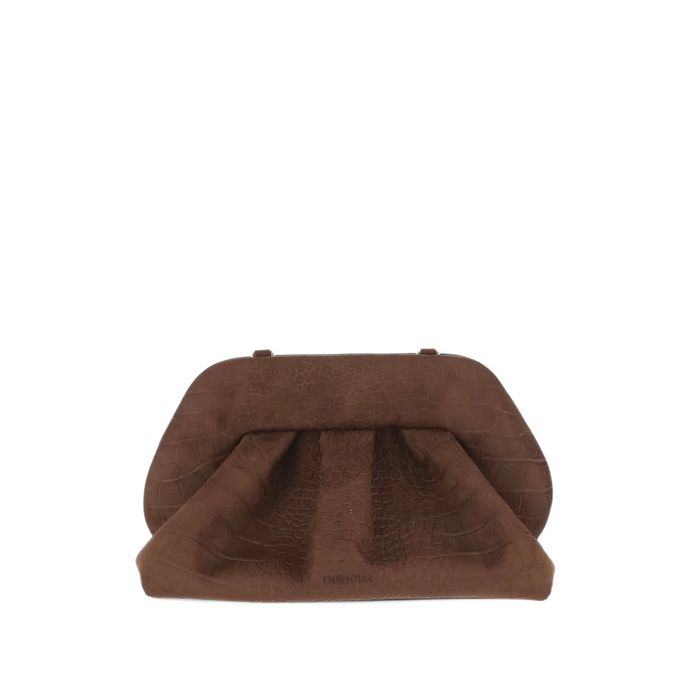 Themoirè Bios Crocodile-effect Clutch Bag