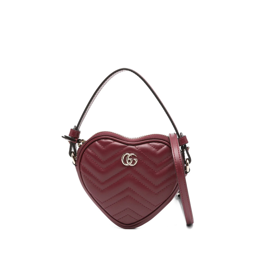 Gucci Mini GG Marmont Heart-shaped Tote Bag