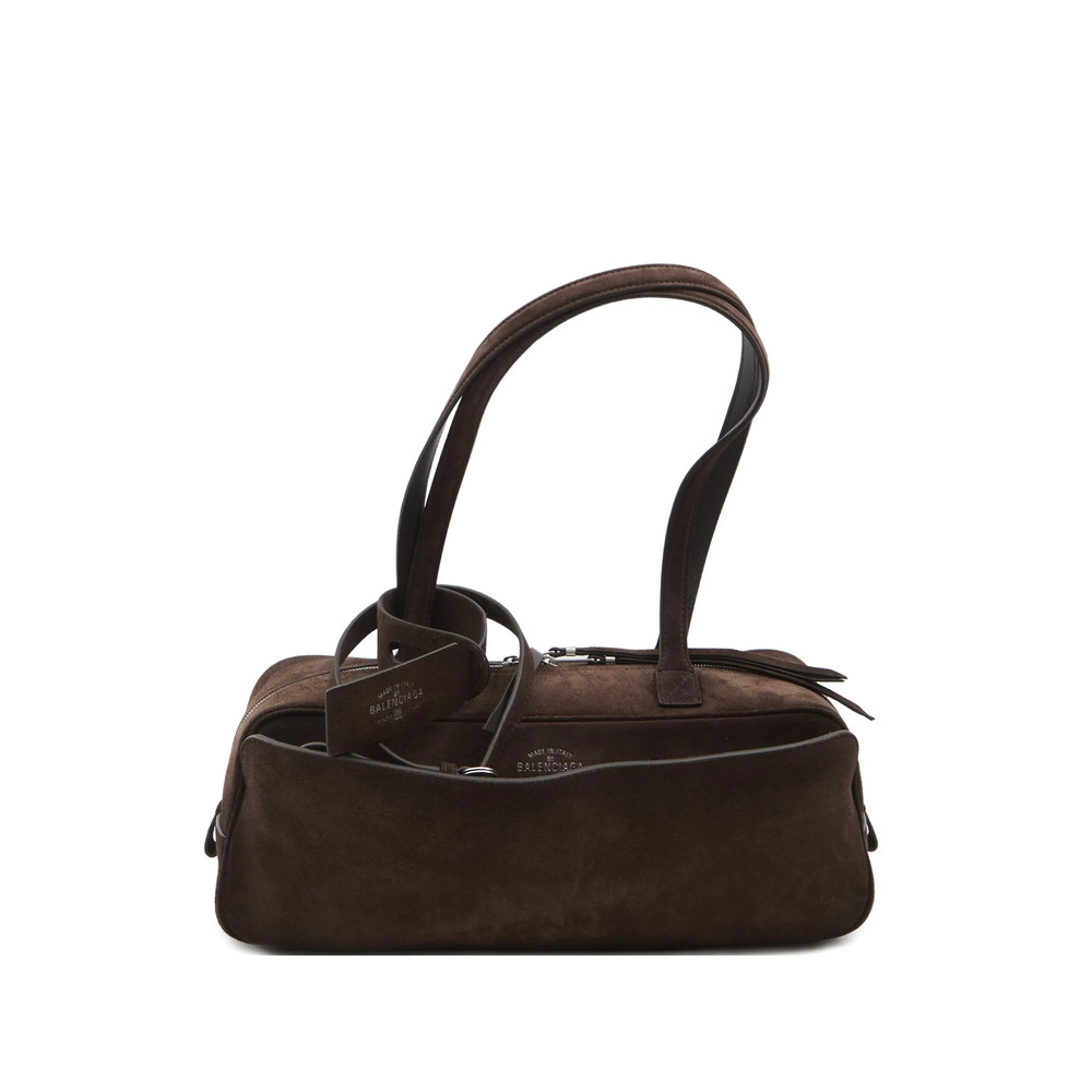 Balenciaga Carrie Clip Two-top-handles Bowling Shoulder Bag