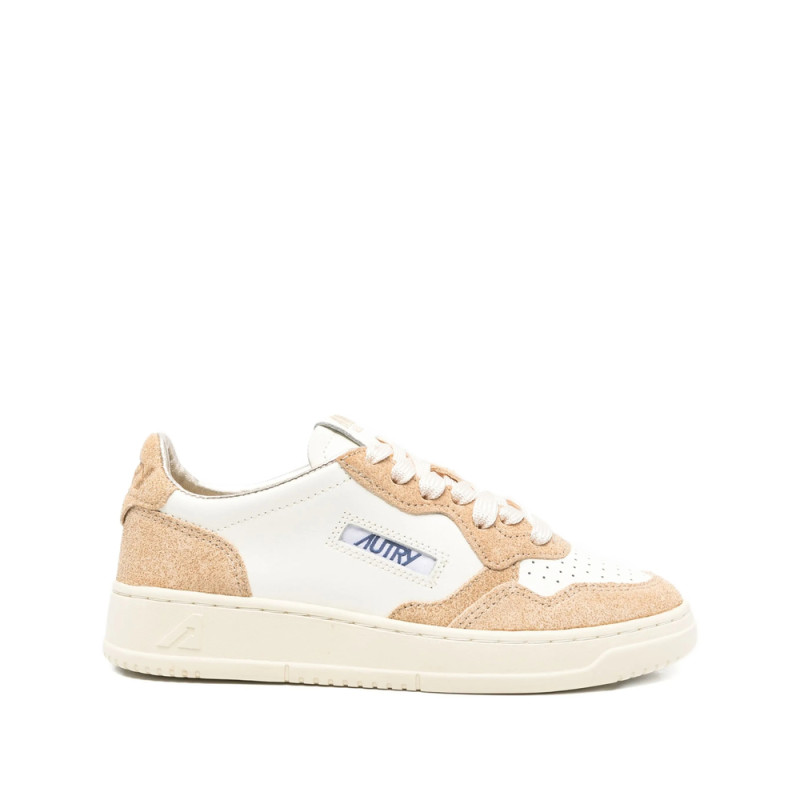 Autry Perforated Leather Suede Sneakers