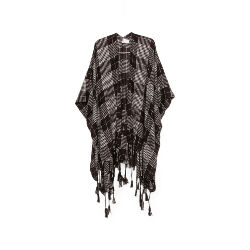 Brunello Cucinelli Check Tassel-trimmed Ponchos