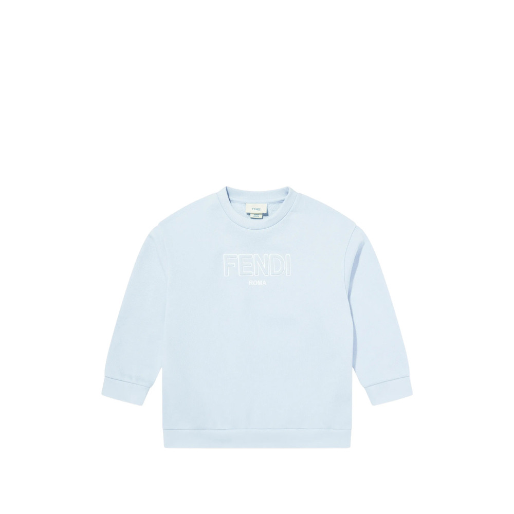 Fendi Logo-detail Crew Neck Sweatshirt
