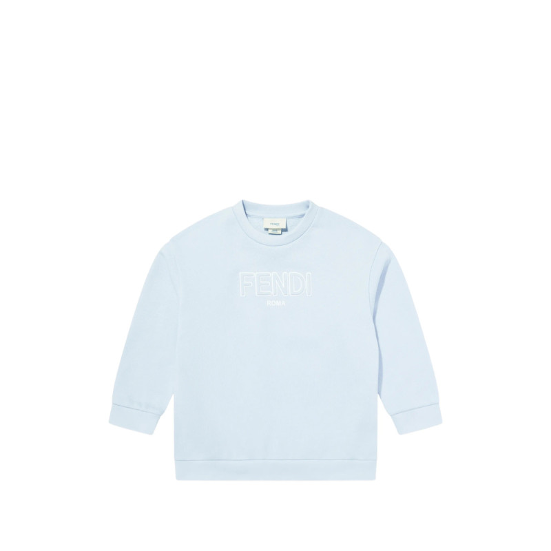 Fendi Logo-detail Crew Neck Sweatshirt
