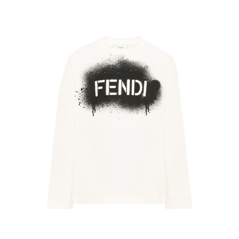Fendi Logo-print Long-sleeve T-shirt