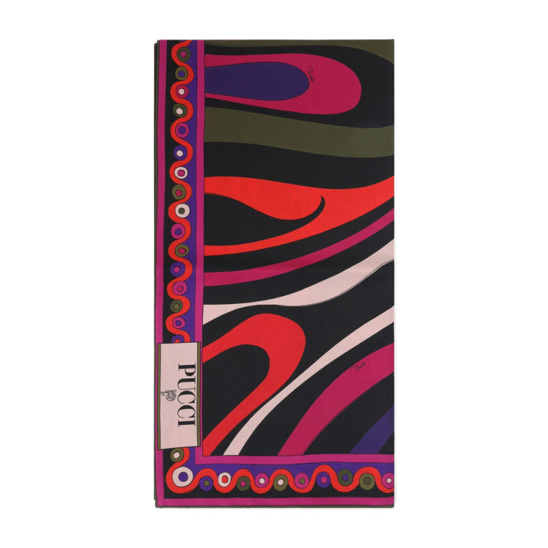 Pucci Abstract-print Silk Scarf