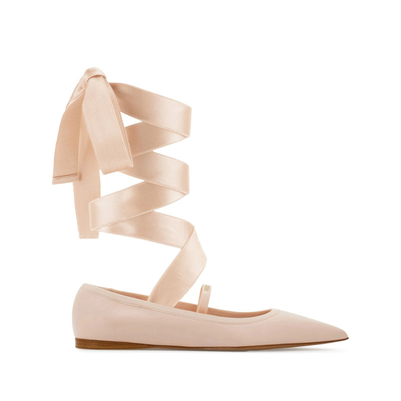Ferragamo Leather Ballerina Shoes