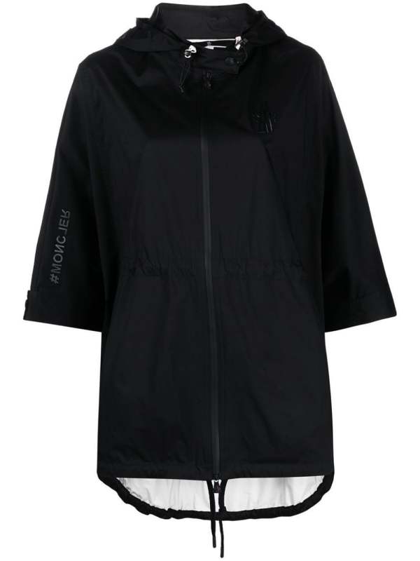single-breasted hooded coat