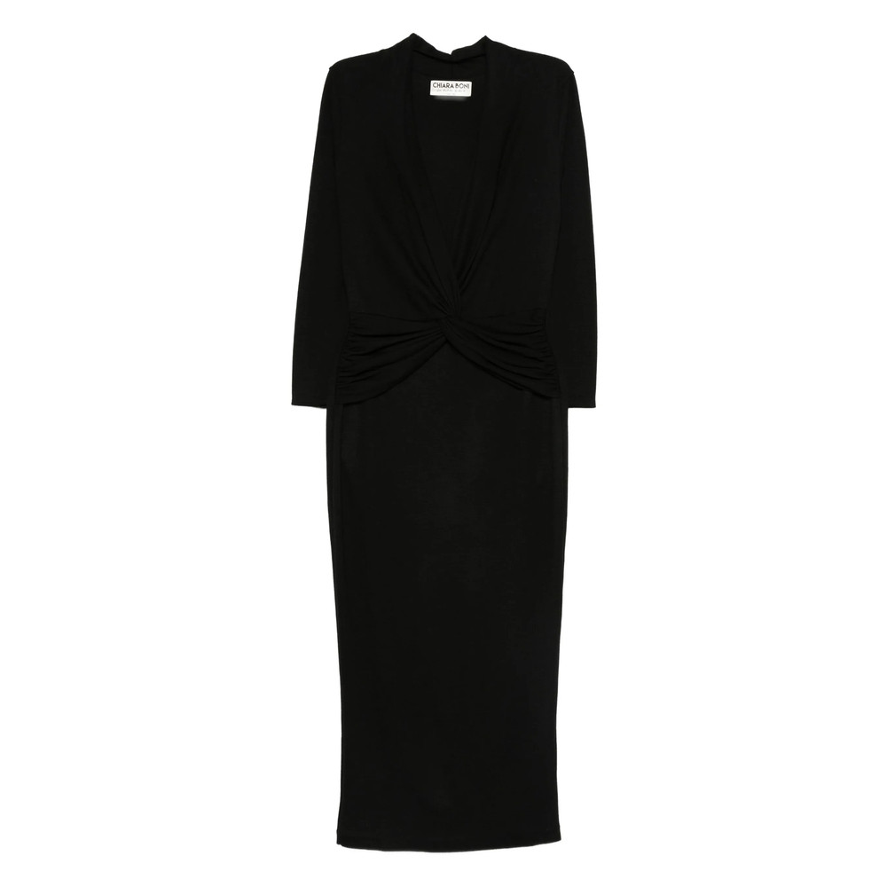 Chiara Boni Twist-detail Midi Dress