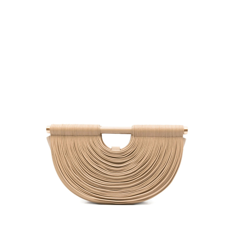 Cult Gaia Lou Pleated Half-moon Tote Bag