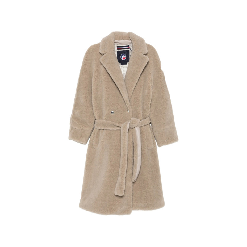 Fusalp Belted Faux-shearling Coat