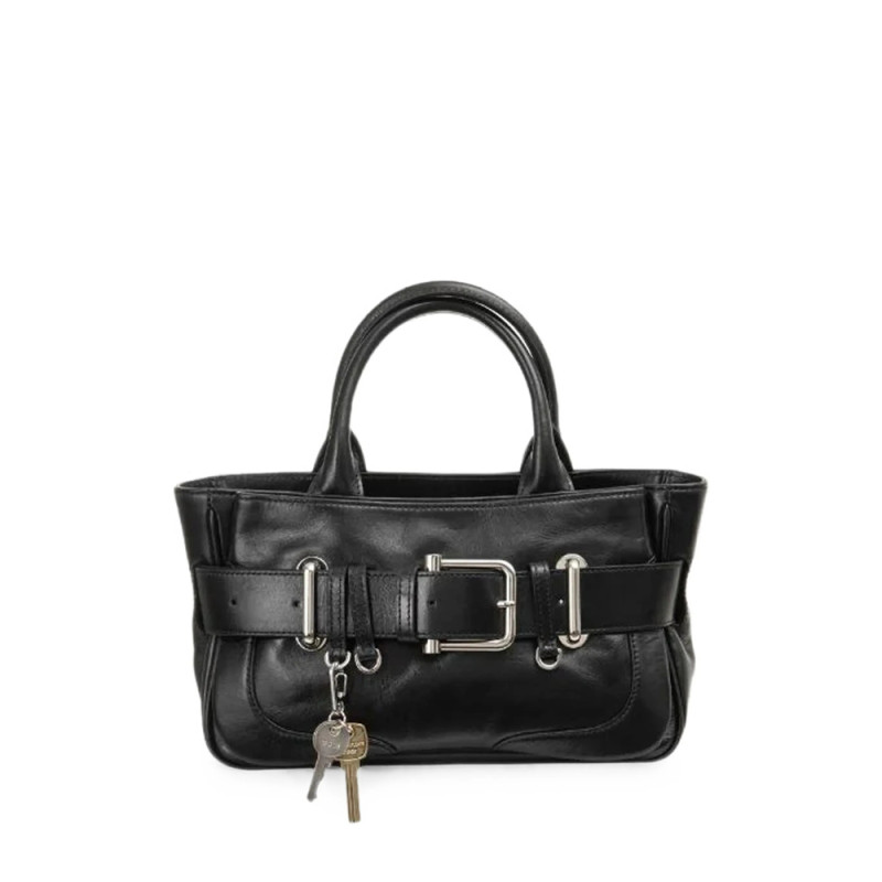 Osoi Mini Brocle Buckled Leather Tote Bag