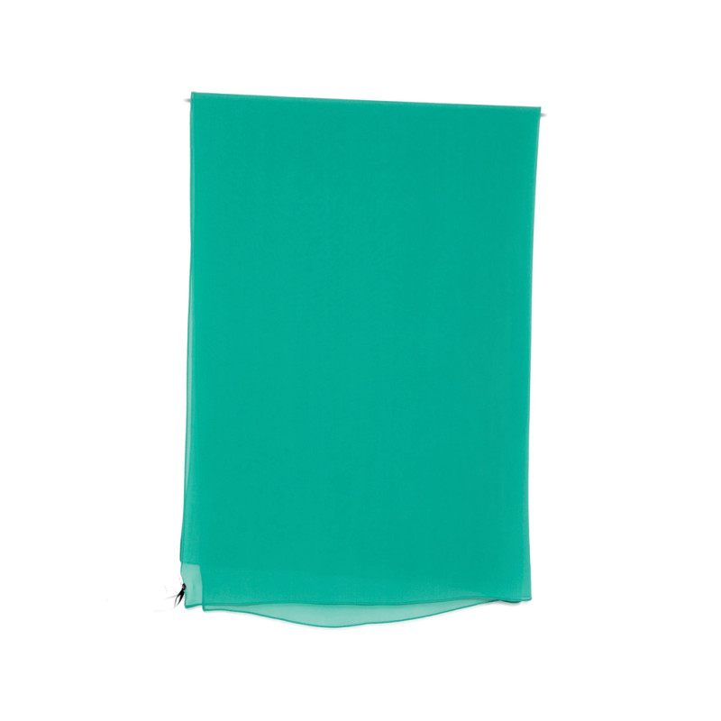 Max Mara Green Silk Scarf