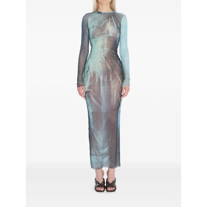 Jean Paul Gaultier Water-print Maxi Dress