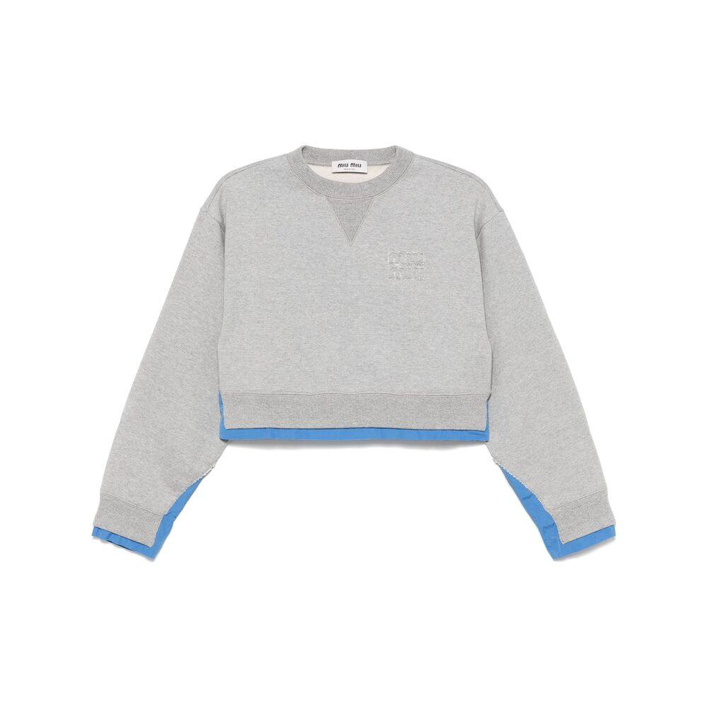Miu Miu Logo-patch Sweatshirt