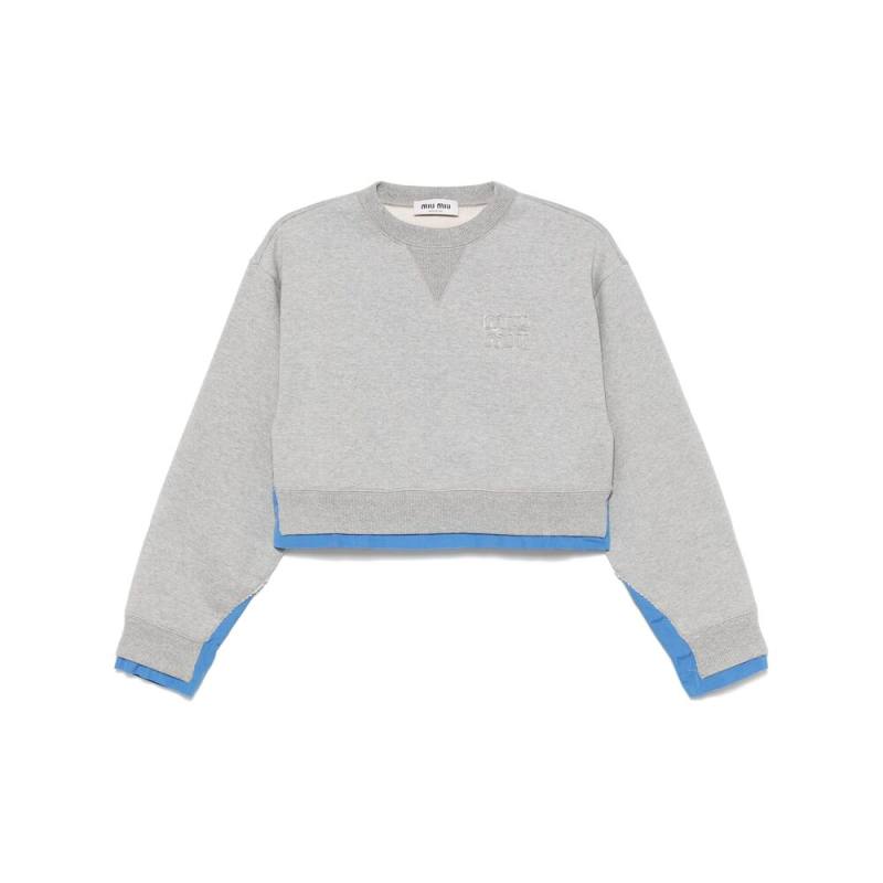 Miu Miu Logo-patch Sweatshirt