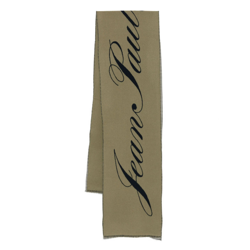 Jean Paul Gaultier Logo-detail Wool Scarf