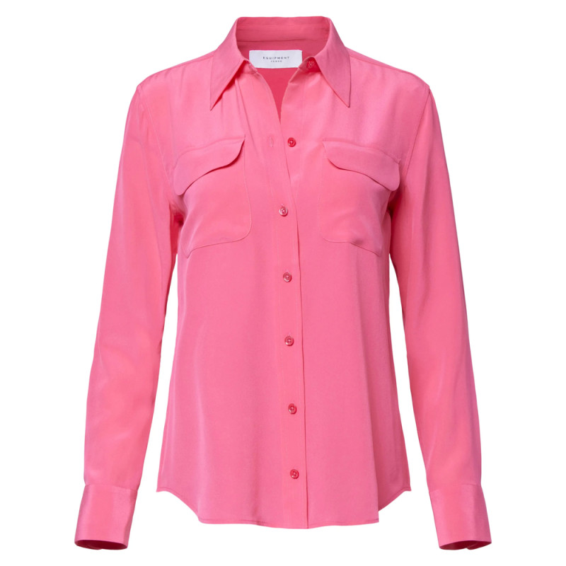 Equipment Flap-pocket Silk Shirt