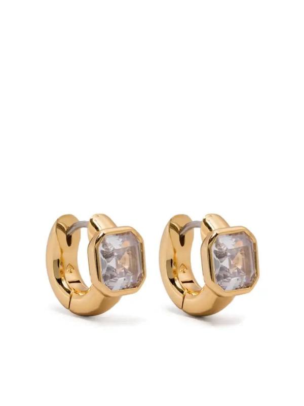 Keep Sparkling Asscher huggies